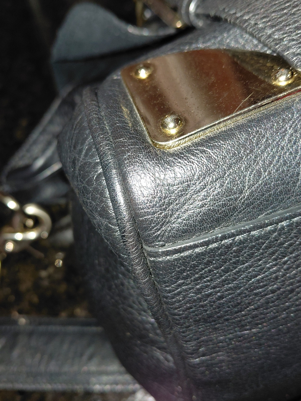Mulberry Black Leather Alexa Messenger Satchel Tote Crossbody Bag. VGC! - Picture 4 of 14